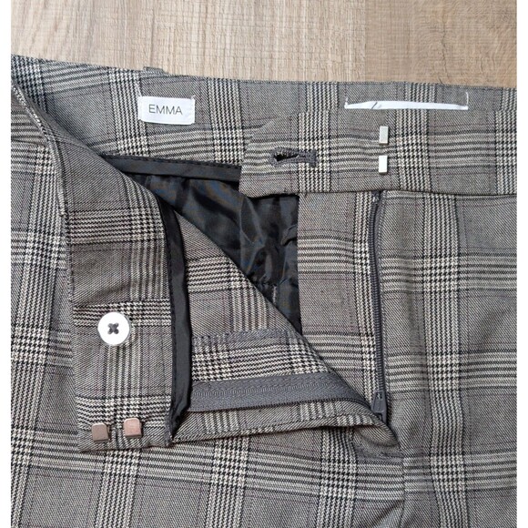 NWT Liz Claiborne Size 14 Emma Ankle Pants Stretch Plaid Classic Dress Career - Picture 9 of 11